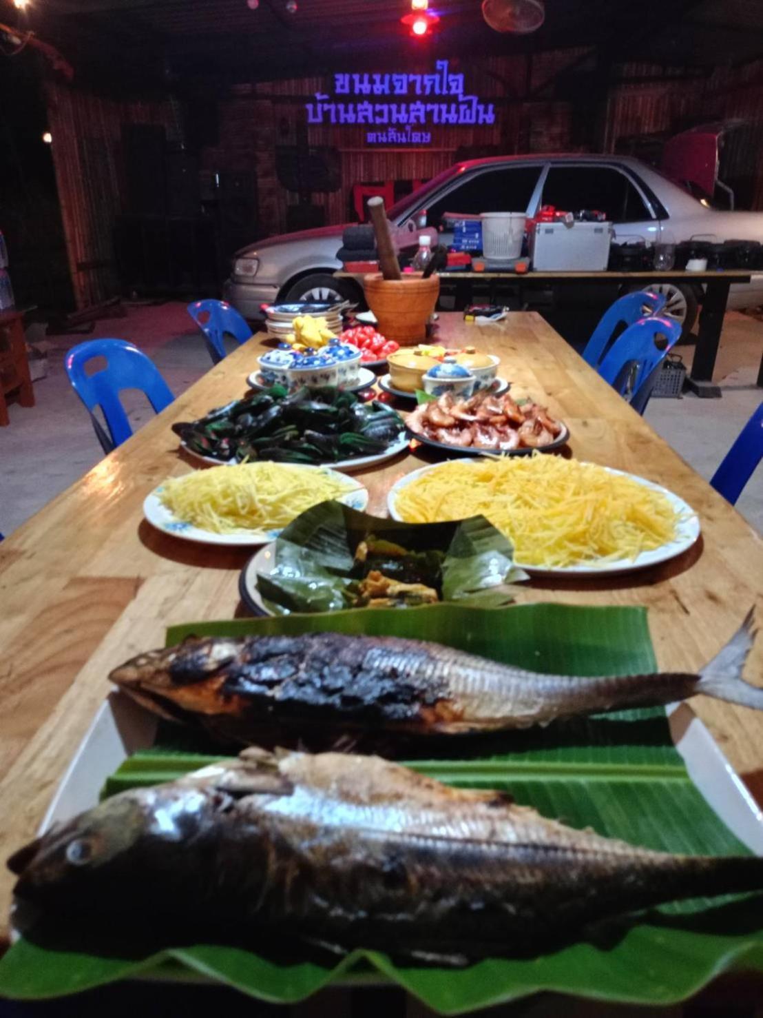 Green Garden Homestay Ban Khlong Wa Buitenkant foto